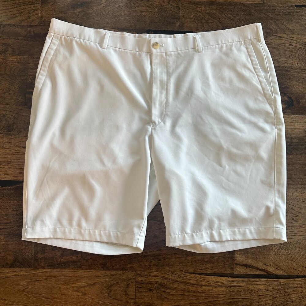 Peter Millar Men's Salem Performance Golf Shorts - 42 White